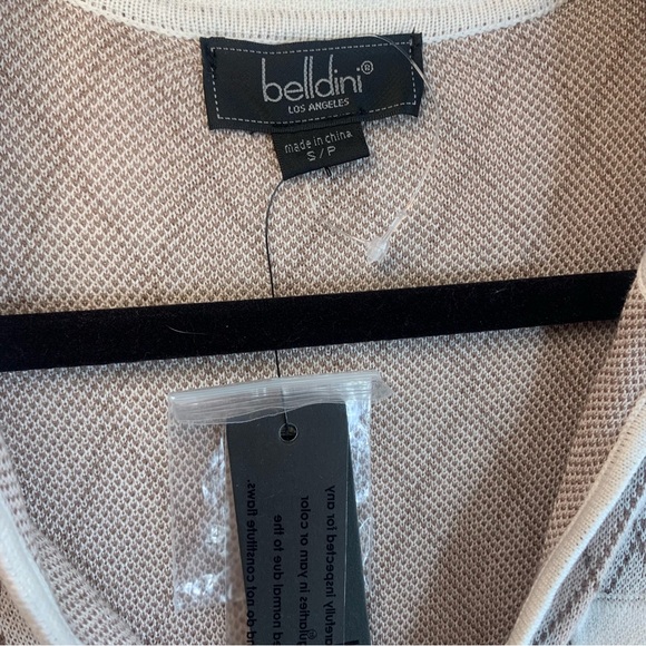 NWT Belldini Women's Black Label Short Sleeve Johnny Collar Sweater, size S - Picture 3 of 10